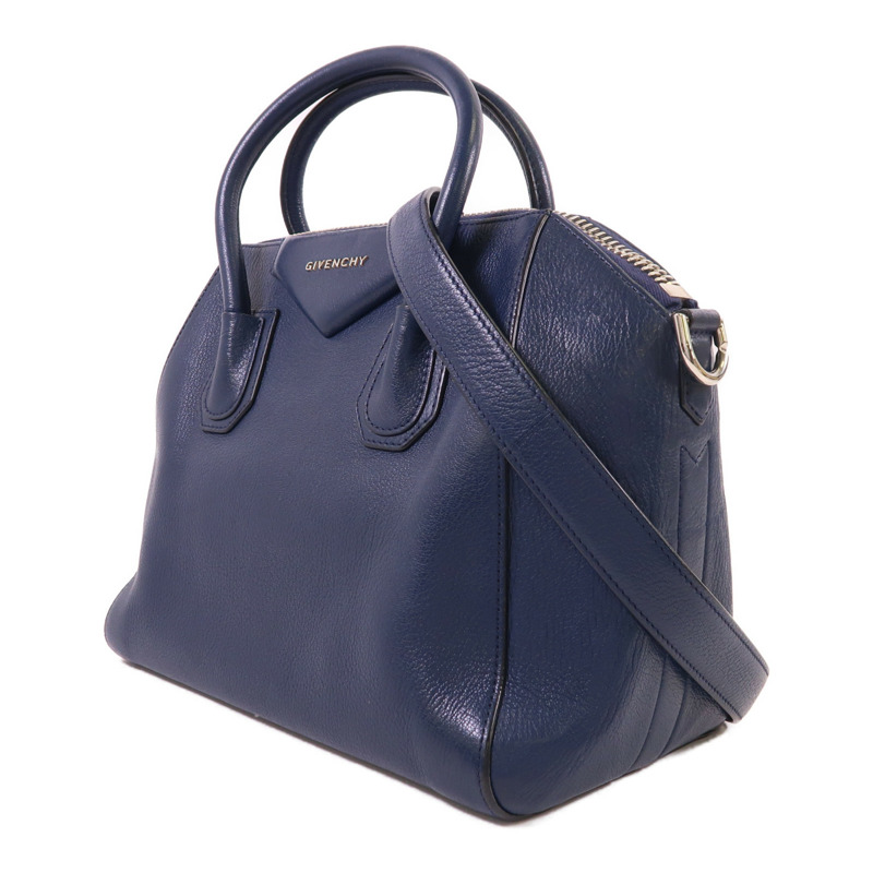GIVENCHY 牛皮皮革Antigona Small銀扣手挽肩背兩用袋-2