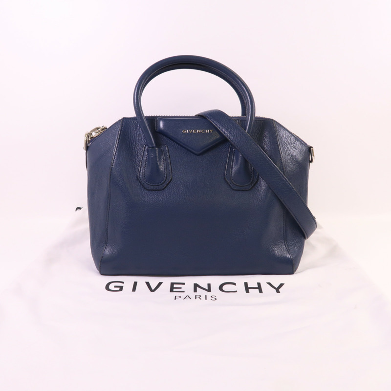 GIVENCHY 牛皮皮革Antigona Small銀扣手挽肩背兩用袋-8
