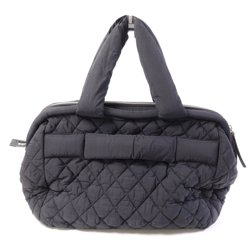 CHANEL 尼龍Coco CoCoon銀扣手挽袋-1