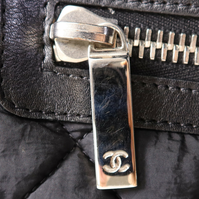 CHANEL 尼龍Coco CoCoon銀扣手挽袋-6