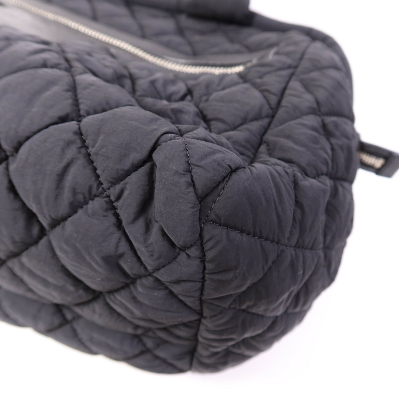 CHANEL 尼龍Coco CoCoon銀扣手挽袋-9