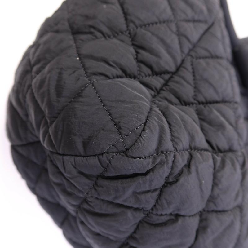 CHANEL 尼龍Coco CoCoon銀扣手挽袋-10