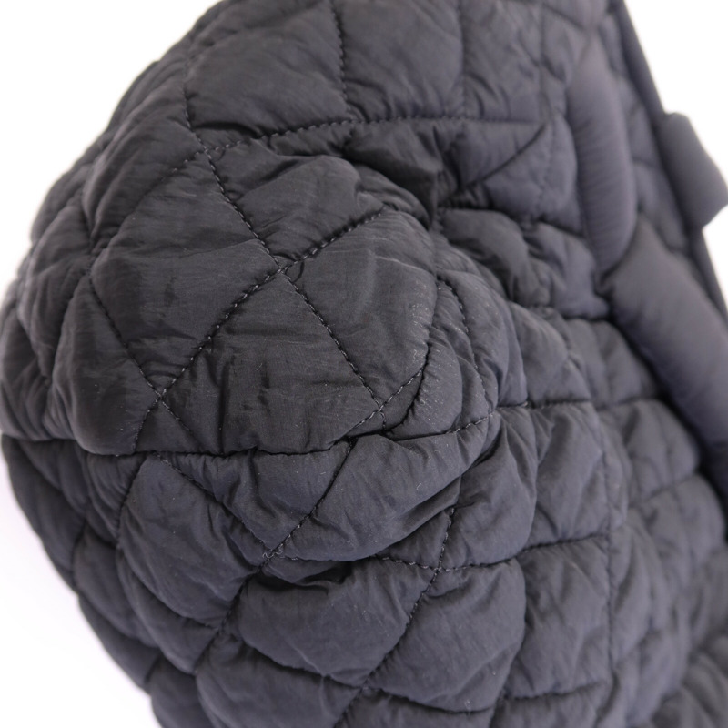 CHANEL 尼龍Coco CoCoon銀扣手挽袋-12