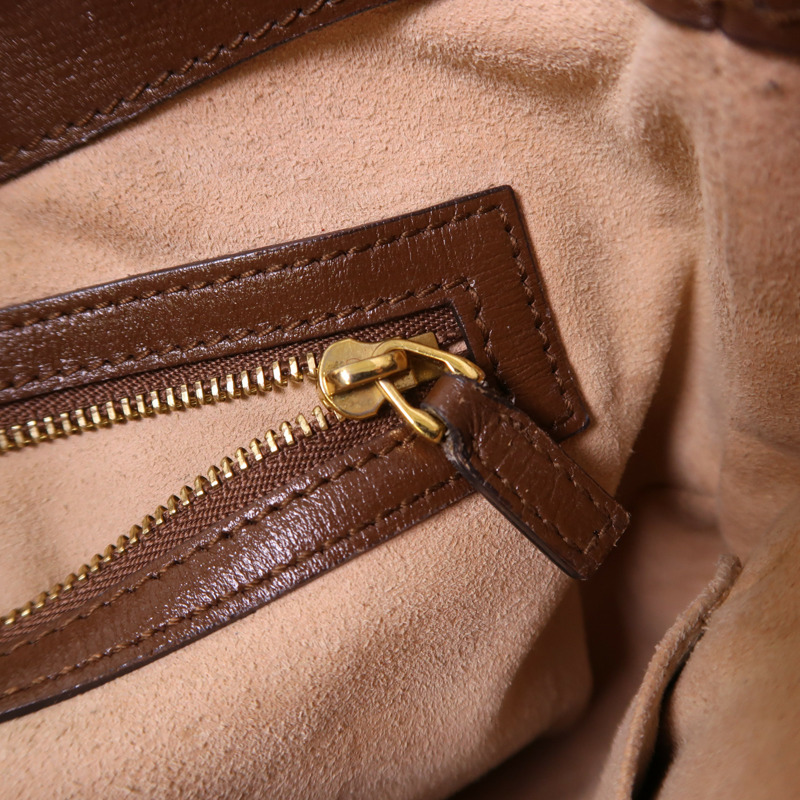 GUCCI 塗層帆布Jackie 1961 Small金扣肩背袋-15