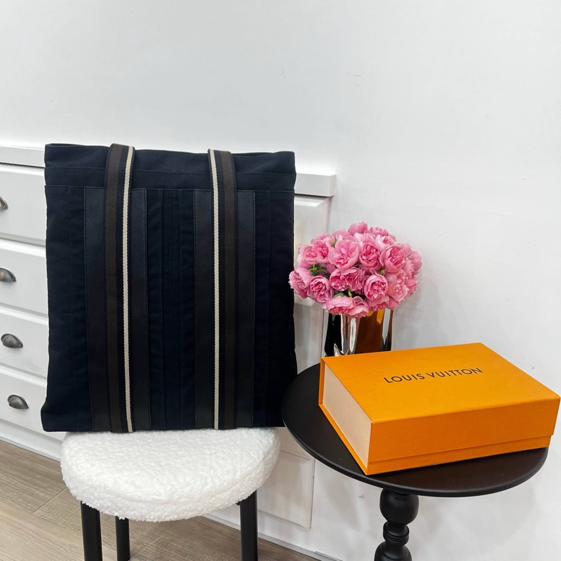 Hermès Troca 帆布拼皮購物包-0