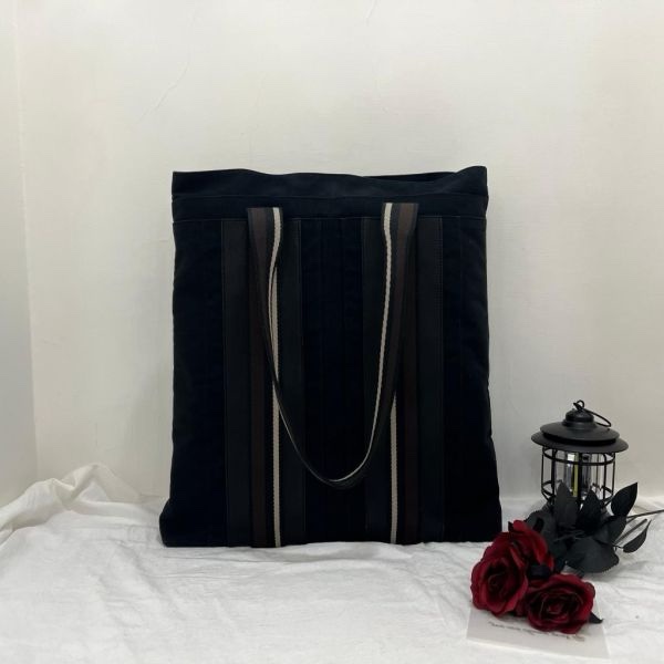 Hermès Troca 帆布拼皮購物包-3