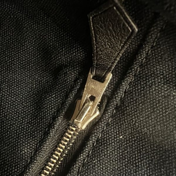 Hermès Troca 帆布拼皮購物包-14