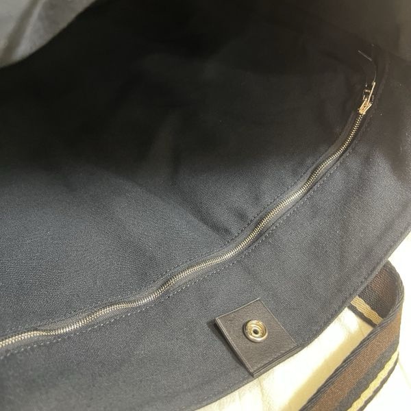 Hermès Troca 帆布拼皮購物包-15