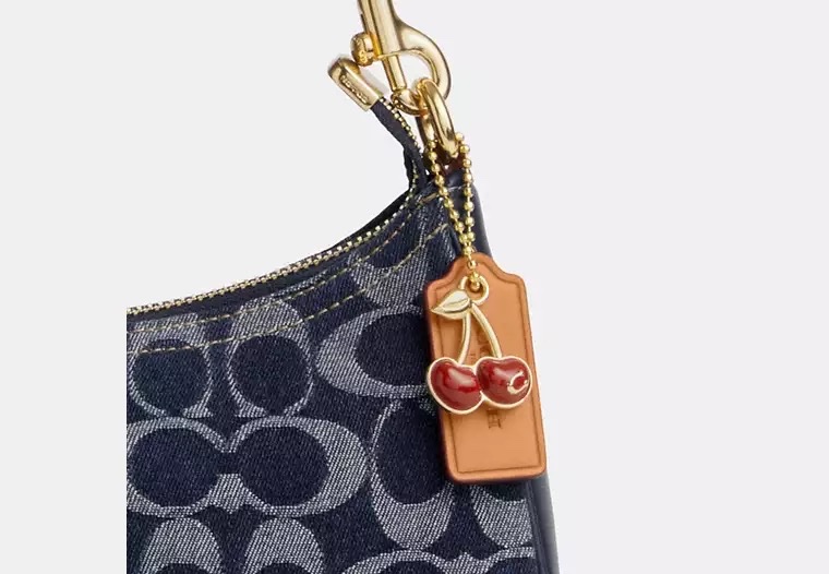 Coach 女士 Teri 標誌性牛仔單肩包均碼碼24cm*7.6cm*15.2cm-4