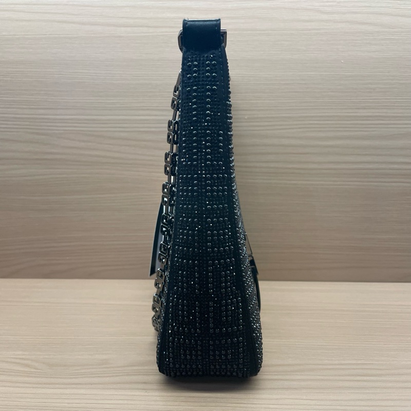 Givenchy 纪梵希 cut-out 满钻黑色腋下包 双链条 可斜挎-3