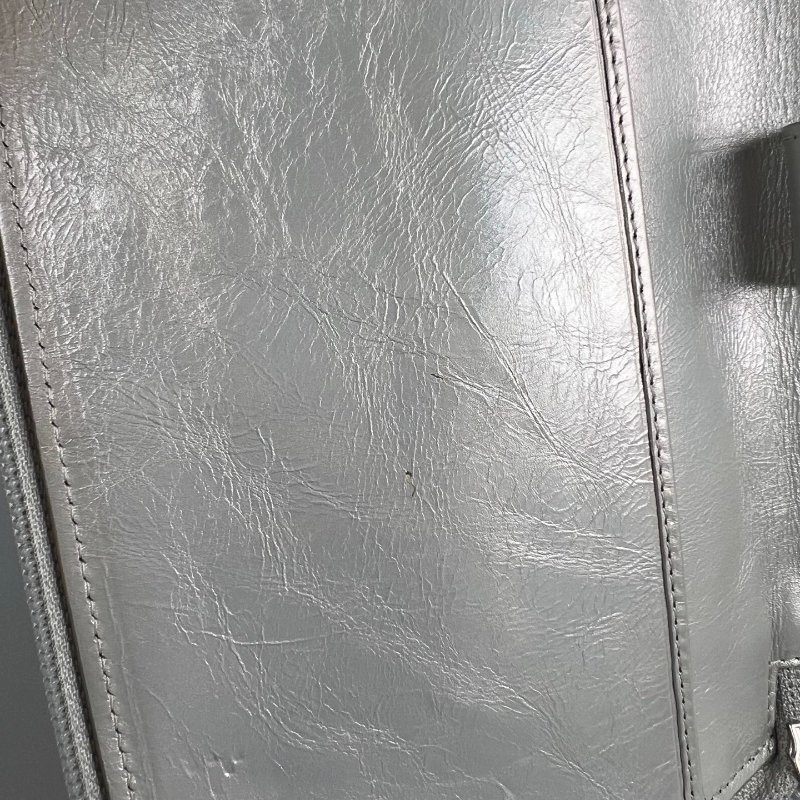 CHANEL 菱格紋萬用夾 銀色 12開-15