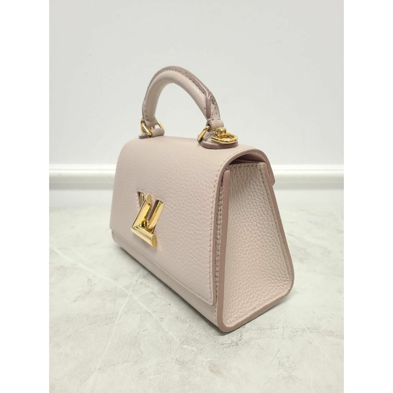 【包稅】LOUIS VUITTON 灰色扭紋單手柄BB單肩包-1