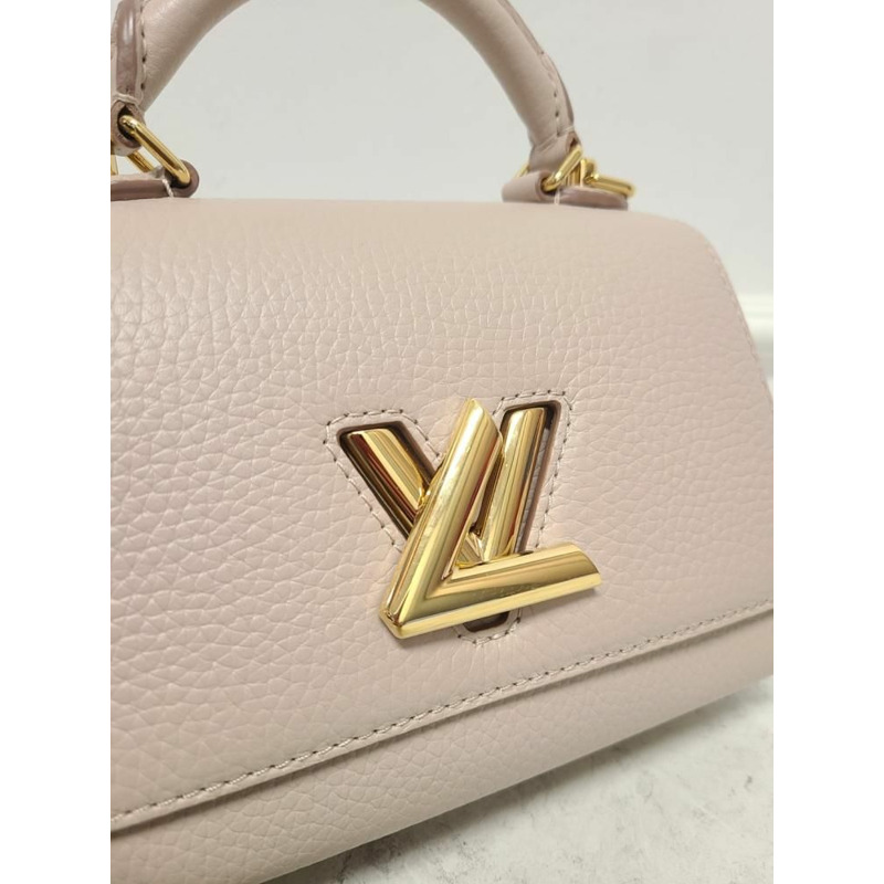 【包稅】LOUIS VUITTON 灰色扭紋單手柄BB單肩包-3