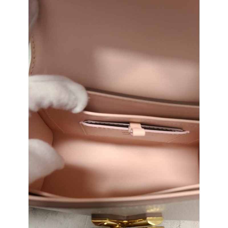 【包稅】LOUIS VUITTON 灰色扭紋單手柄BB單肩包-4