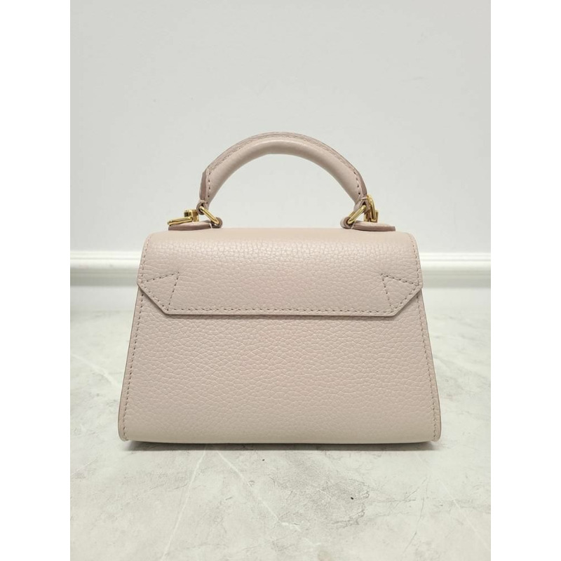 【包稅】LOUIS VUITTON 灰色扭紋單手柄BB單肩包-5