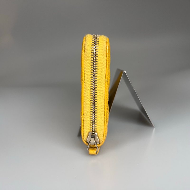 CHANEL 黃荔枝ㄇ拉長夾 25開-2