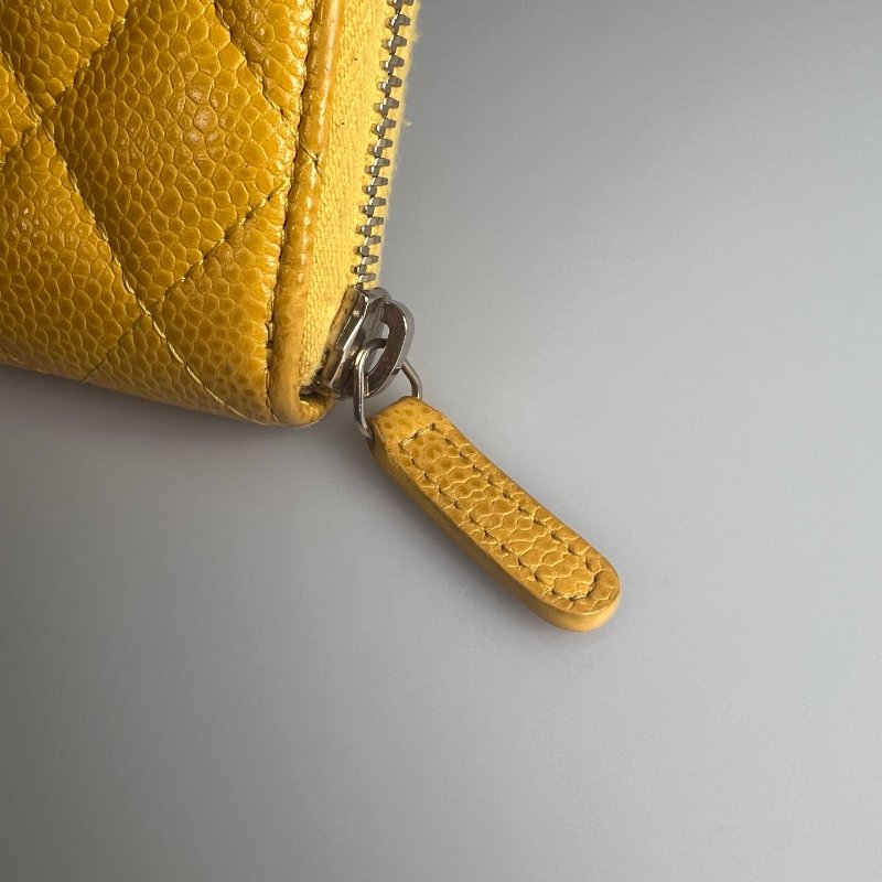 CHANEL 黃荔枝ㄇ拉長夾 25開-10