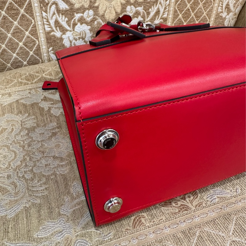 LV 寶石紅牛皮銀釦City Steamer PM手提斜背包M51030-6