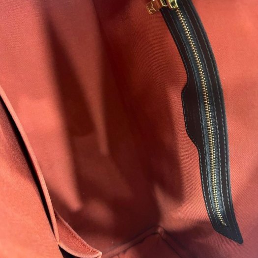 東區正精品㊣LV 咖啡色棋盤格拉鏈保齡球包醫生包手提包 RZ4769-3