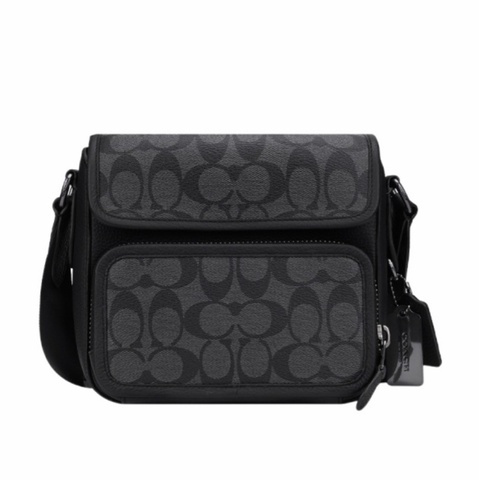 Coach 男士 徽標斜挎包均碼碼20cm*7cm*17cm