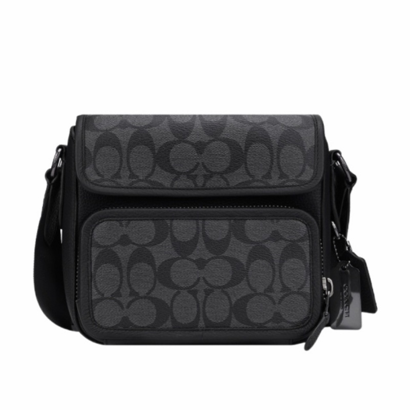 Coach 男士 徽標斜挎包均碼碼20cm*7cm*17cm-0