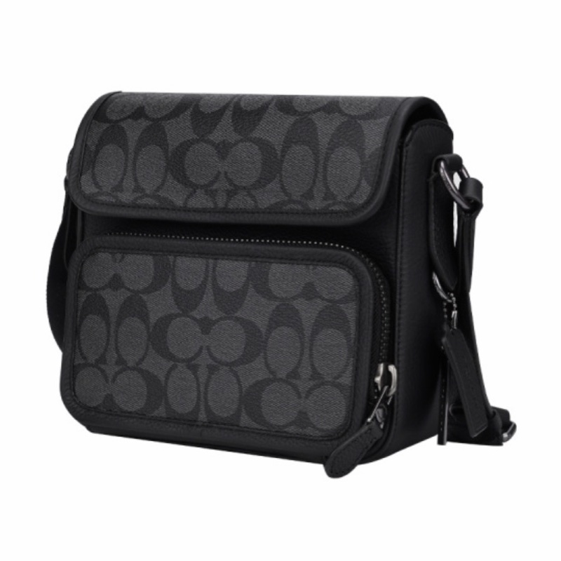 Coach 男士 徽標斜挎包均碼碼20cm*7cm*17cm-1