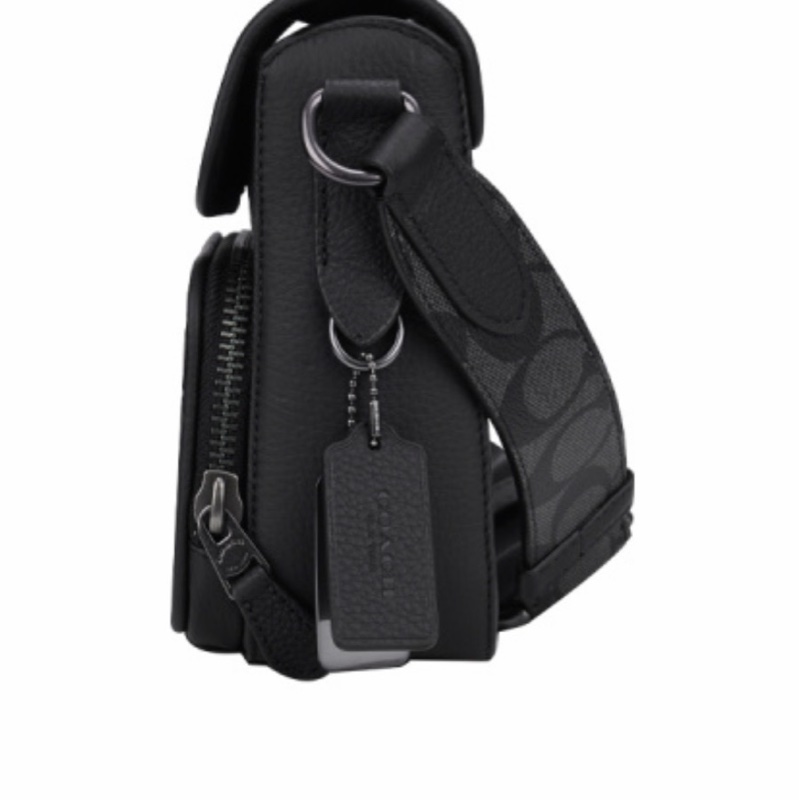 Coach 男士 徽標斜挎包均碼碼20cm*7cm*17cm-5