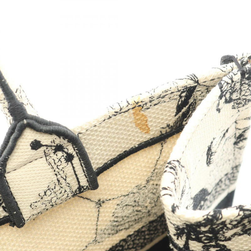 Christian Dior BOOK TOTE 中 Zodiac 帆布包 米色 黑色 二手 女士 logo-4