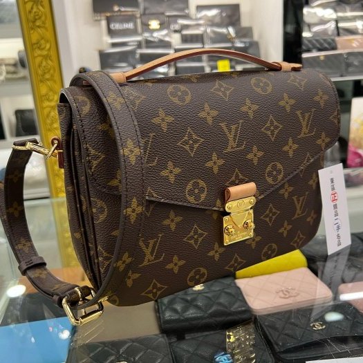 東區正精品㊣LV M44875 METIS 原花金釦信封釦郵差包斜背包兩用包 RZ4723-1