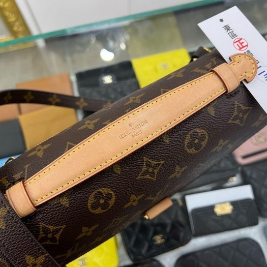 東區正精品㊣LV M44875 METIS 原花金釦信封釦郵差包斜背包兩用包 RZ4723-7