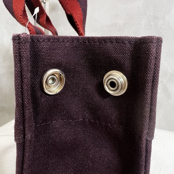 Hermès 酒紅中號帆布手袋-8