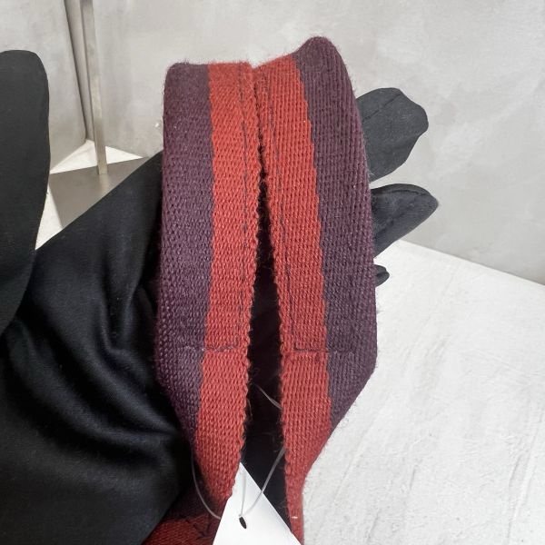 Hermès 酒紅中號帆布手袋-9