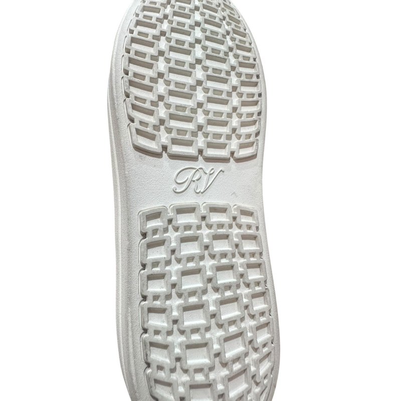 【美收精品】ROGER VIVIER黑色矽膠皮鑲鑽平底鞋 4-710-11