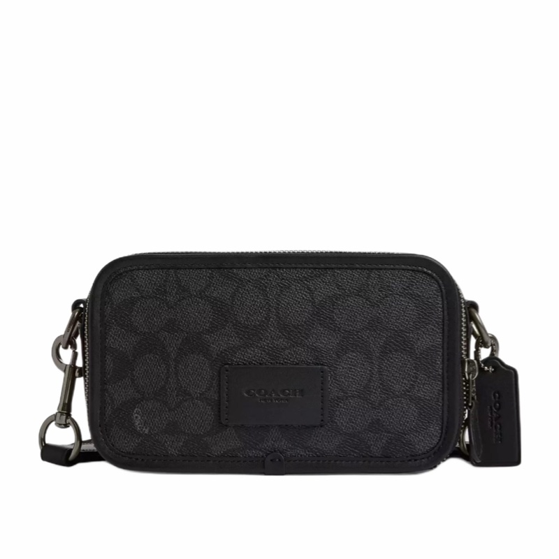 Coach 男士 拉鍊斜挎包均碼碼19.5cm*6.5cm*11.5cm-0