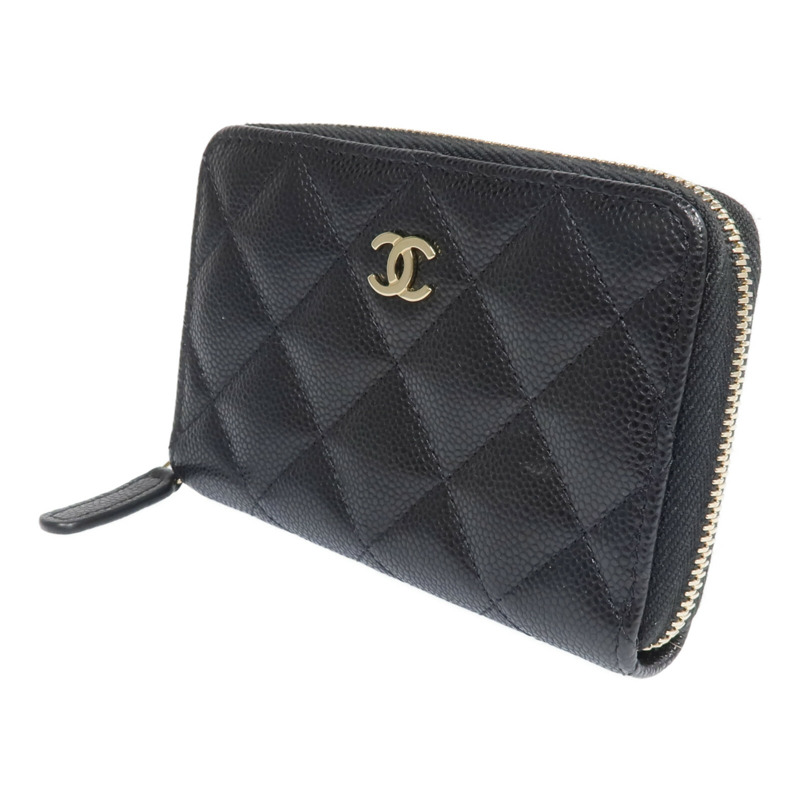 CHANEL 牛皮皮革Wallet金扣錢包-2