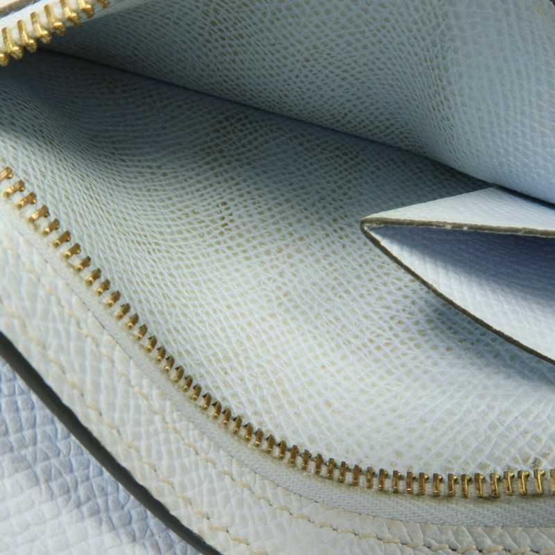 HERMES Epsom皮革Bearn Wallet金扣錢包Vert Criquet-21