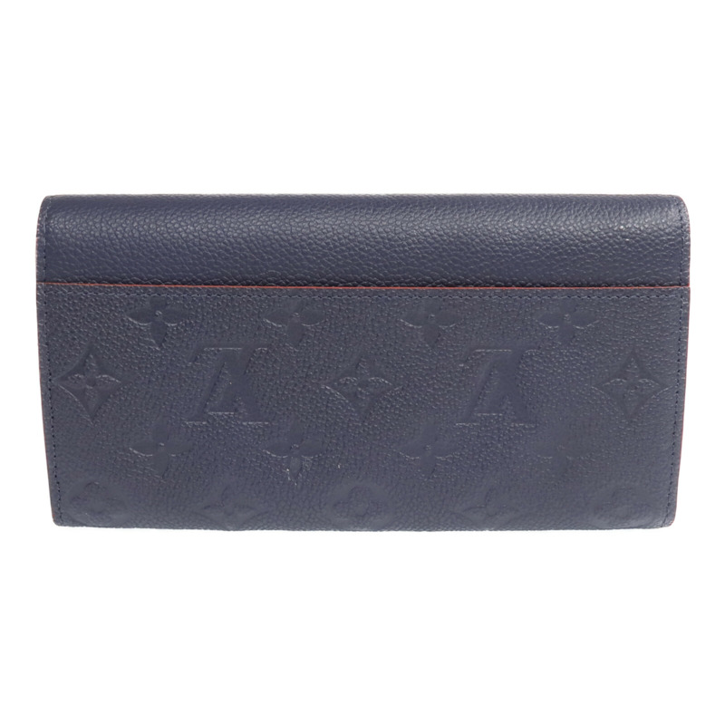 LOUIS VUITTON Monogram Empreinte Sarah金扣長錢包-1