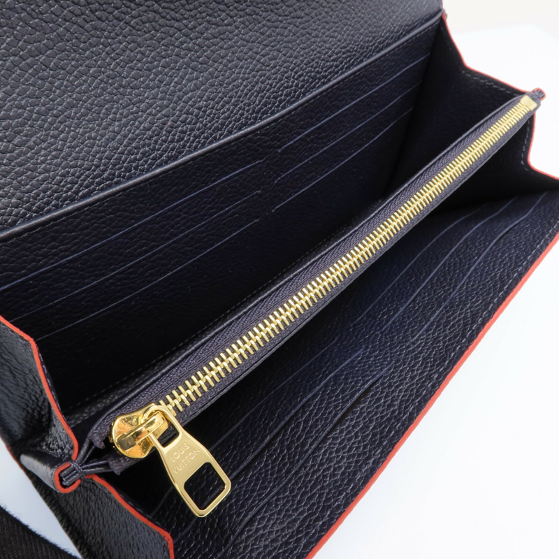 LOUIS VUITTON Monogram Empreinte Sarah金扣長錢包-12