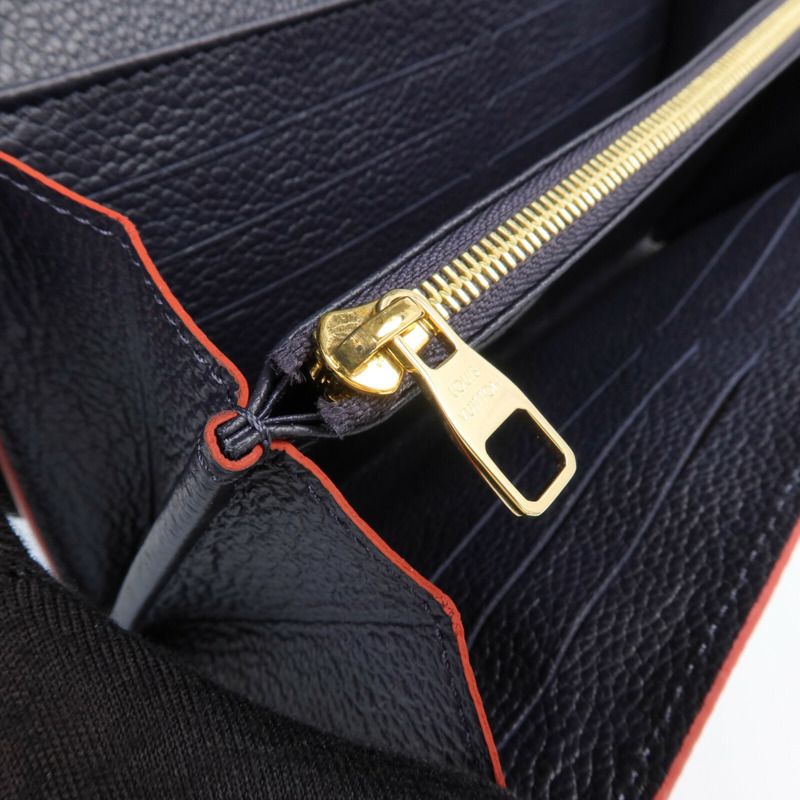 LOUIS VUITTON Monogram Empreinte Sarah金扣長錢包-13