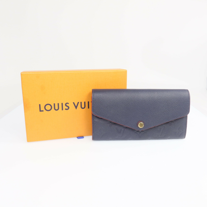 LOUIS VUITTON Monogram Empreinte Sarah金扣長錢包-15