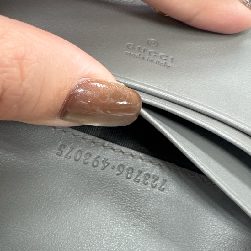 Gucci 雙G 縫線短夾-10