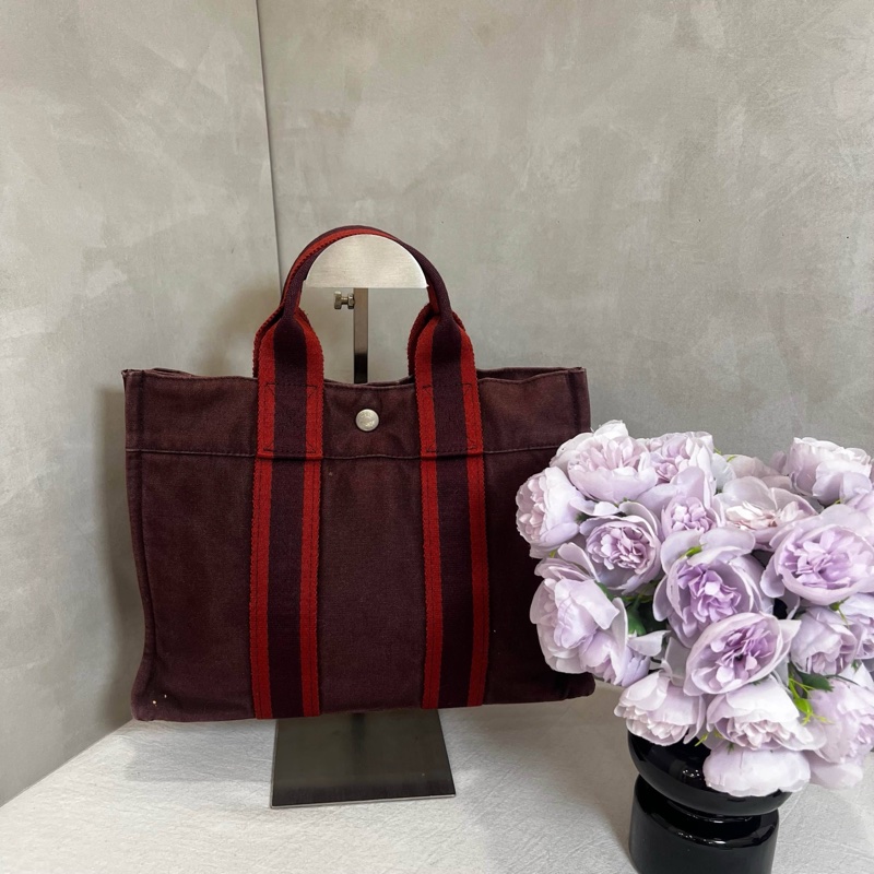 Hermès 小號帆布手袋-0