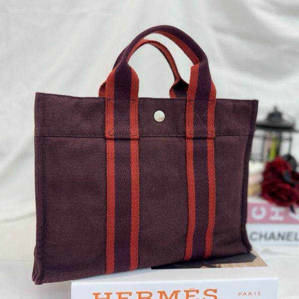Hermès 小號帆布手袋-3