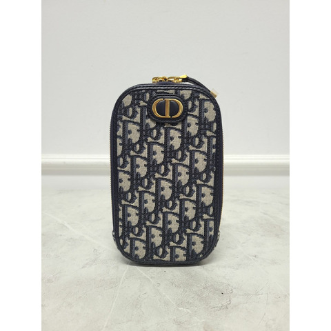 【包稅】DIOR 海軍藍斜紋蒙田30手機鏈包