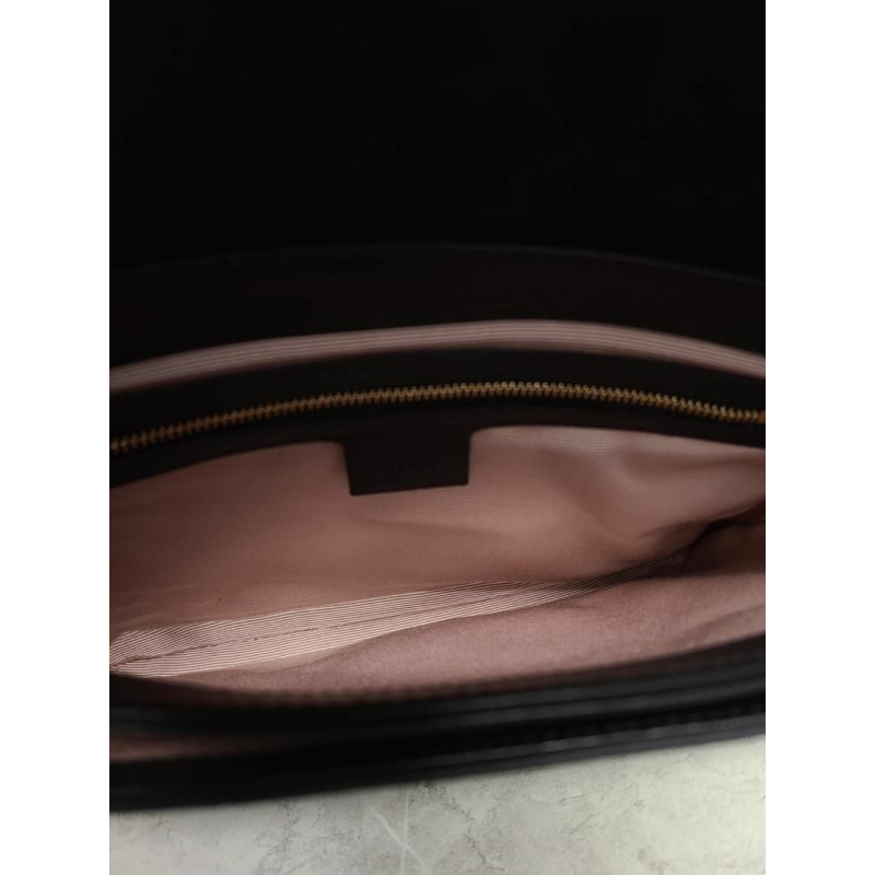 【包稅】GUCCI 黑色 GG Marmont 麂皮 Ally 單肩包-4