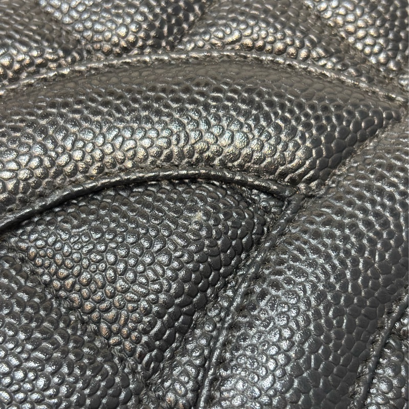 Chanel 1804 GST BOOKTOTE 黑色荔枝皮 金幣包 肩背包 手提包 托特包-7