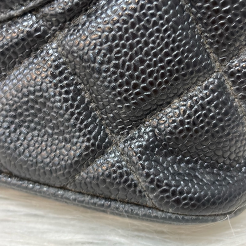 Chanel 1804 GST BOOKTOTE 黑色荔枝皮 金幣包 肩背包 手提包 托特包-10