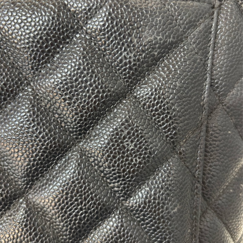 Chanel 1804 GST BOOKTOTE 黑色荔枝皮 金幣包 肩背包 手提包 托特包-12