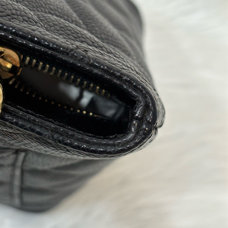 Chanel 1804 GST BOOKTOTE 黑色荔枝皮 金幣包 肩背包 手提包 托特包-25