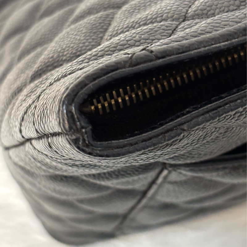 Chanel 1804 GST BOOKTOTE 黑色荔枝皮 金幣包 肩背包 手提包 托特包-26